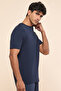 Solid T-Shirt with Crew Neck and Short Sleeves - 6