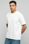 Embossed Print T-Shirt with Crew Neck and Short Sleeves - 3