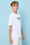 Typography Print T-Shirt with Crew Neck and Short Sleeves - 3