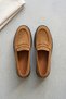 Tan Suede Loafer Genuine Leather Women's Shoes Real Leather Tan Color Suede Women's Loafer Shoes