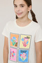 Printed T-Shirt with Crew Neck and Short Sleeves - 3