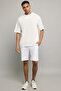 Solid T-Shirt with Crew Neck and Short Sleeves - 2