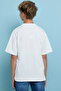 Printed T-Shirt with Crew Neck and Short Sleeves - 4