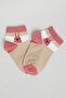 3 Pack Patterned Ankle Socks - 4