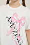 Printed T-Shirt with Crew Neck and Short Sleeves - 6