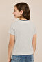 Striped T-Shirt with Crew Neck and Short Sleeves - 4