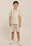 Stiped Shirt and Shorts Set