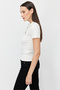 Women's Polo Neck Minimalist Blouse - 4
