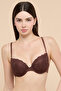 2 Pack Self Patterned Double Push Up Bra - 3