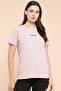 Typography Print T-Shirt with Crew Neck and Short Sleeves