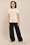 Graphic Print T-Shirt with Crew Neck and Short Sleeves - 6