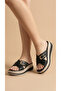 Horizontal Long Gold Buckle Crossed Striped High Heel Comfortable Women's Slippers Sandals - 3