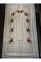 Dowry 6 Piece Floral Embroidered Etamine Prayer Rug Set Bundle Set - 4
