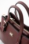Women's Faux Leather Gold Buckle Hand and Shoulder Bag - 4