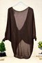 Front Double Breasted Degaje Mercerized Blouse - 2