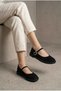 Women's Round Toe Moccasin Shoes with Tape Detail