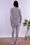 Pajama Set for Pregnant Women with Dressing Gown, Cotton, Comfortable Cut, Effortt - Smoked - 8