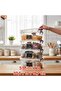 Set of 10 5.5 Liter (5.5X10) Horizontal Food Storage Containers with Plastic Locking Lids Kitchen Organizer - 3