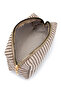 Zc254 Buzi Fabric Women's Makeup Bag Mink Striped - 4