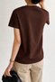 Women's Short Sleeve Stripe Detailed Basic T-Shirt Single Jersey Fabric Summer Comfortable T-Shirt - 5