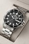 Steel Band with Calendar, Steel Case Men's Wristwatch Bracelet Gift Silver-Black Sdslz009 - 2