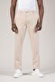 Summer Unlined Wide Leg Half Baggy Fabric Trousers with Elastic Waist at the Back - 5