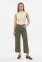 Khaki High Waist Belted Straight Leg Jeans 3085 - 2