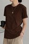 Women's Short Sleeve Stripe Detailed Basic T-Shirt Single Jersey Fabric Summer Comfortable T-Shirt - 3