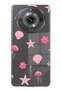 Realme 11 Pro / 11 Pro Plus Compatible Pink Sea Theme Patterned Transparent Phone Case