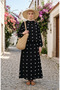 Pompom Detailed Double Suit 0260-02 Black