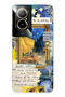 Realme 12 Lite Compatible Van Gogh Cafe Terrace Patterned Transparent Phone Case