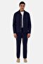 Navy Blue Coat Pants Sports Set 5298-07