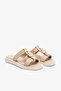 Marsie Beige Suede Leather Women's Slippers - 4