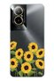 Realme 12 Lite Compatible Sunflower Patterned Transparent Phone Case