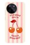 Realme 11 4g Compatible Cherry Pattern Transparent Phone Case