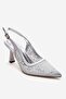 Frea White Pearl Silver Stone Women's Heeled Shoes - 4