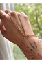Zircon Stone Detailed Bone Chain Bracelet Şahmeran