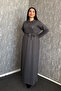 Women's Collar Snap Belted Dress 7586 - 5