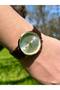 Vintage White Dial Brown Men's Wristwatch Genuine Leather Band Stainless Steel Case Color Does Not Fade - 7