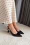 Women's Flow Beige Patent Leather Pointed Toe Short 5 cm Heeled Comfortable Stylish Open Back Stiletto Shoes - 5