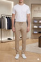 Men's Pants with Elastic Waist, Lycra Jogger with Zipper