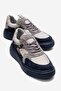 Aere Navy Blue Patterned Women's Sports Shoes