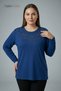 Women's Plus Size Parliament Daisy Garden Pattern Collar Embroidered, Stoned Mother Combed Cotton Blouse, Oversized