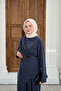 Women's Side-Stitched Piece Detail Trouser Suit Navy Blue - 6