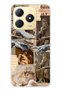 Realme C61 / C63 Compatible Transparent Phone Case with Renaissance Sculpture Collage Pattern