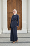 Women's Side-Stitched Piece Detail Trouser Suit Navy Blue - 4