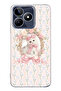 Realme C53 Compatible Pink Bow Cat Pattern Transparent Phone Case