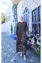 Wonderful Single-Pocket Floral Detailed 100% Cotton Special Design Linen Dress - 2
