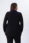 Women's Plus Size Stone Detailed Shirt Black - 8