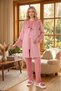 New Season Pomegranate Flower Summer Jacquard Stylish Lace Short Sleeve Maternity Maternity Dressing Gown Pajama Set - 3